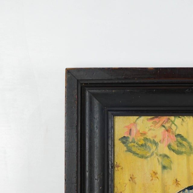 Antique French Still Life in Original Painted and Waxed Frame | Chairish