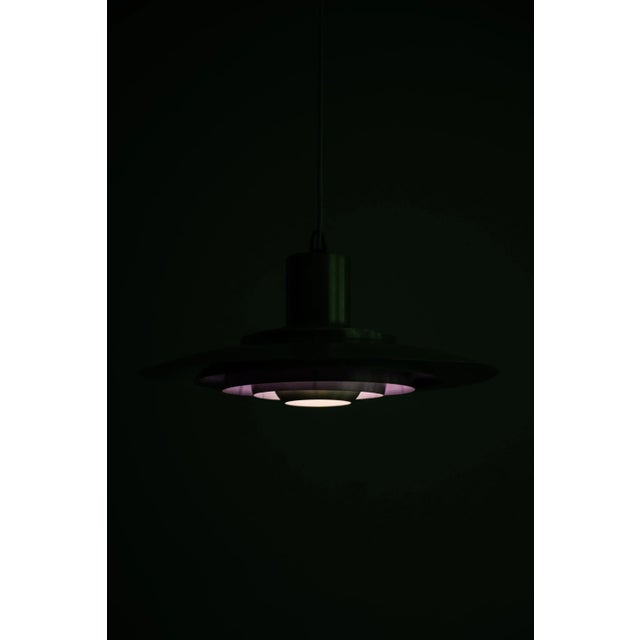 Metal Danish Ceiling Lamp by Preben Fabricius & Jørgen Kastholm for Nordisk Solar, 1960s For Sale - Image 7 of 8