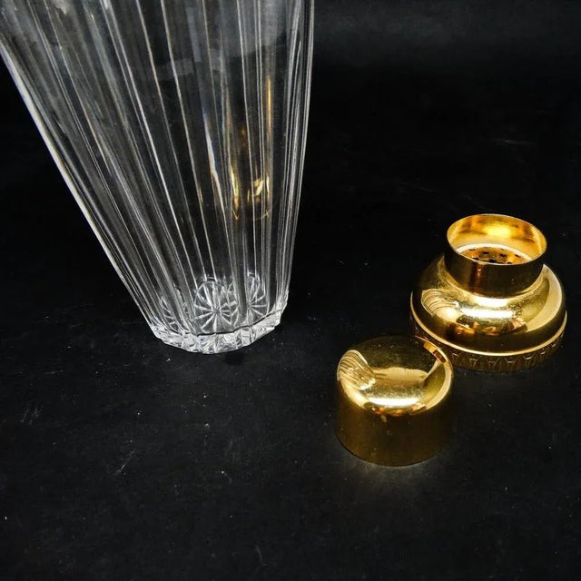 1950s Art Deco Crystal Cocktail Shaker by Wolfgang Wolf, Germany, 1950s For Sale - Image 5 of 13