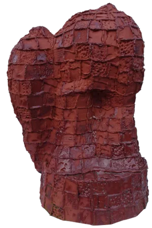 Large Abstract Constructive Patchwork Ceramic Scupture, 1970s