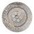 Lee Hager, Mid Century Intricately Painted Gold and White Zodiac Plate For Sale