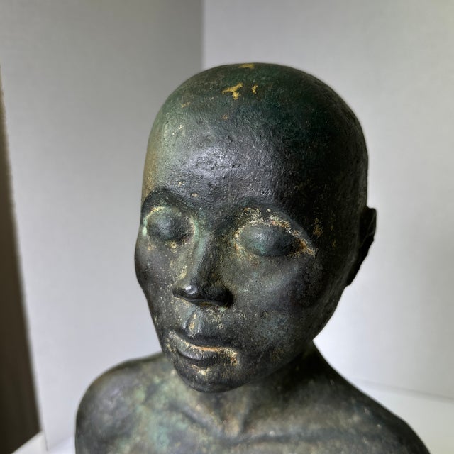 Metal Early Bronze Boy Buddha… For Sale - Image 7 of 11