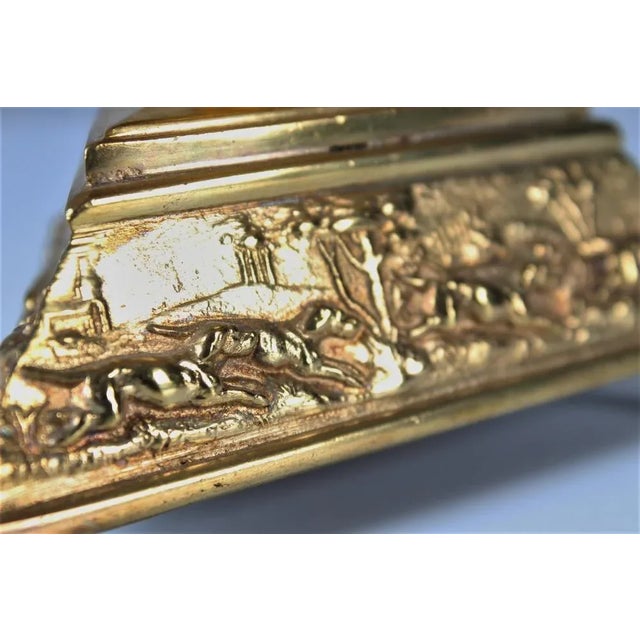 Metal Inkwell in Gilded Bronze For Sale - Image 7 of 11
