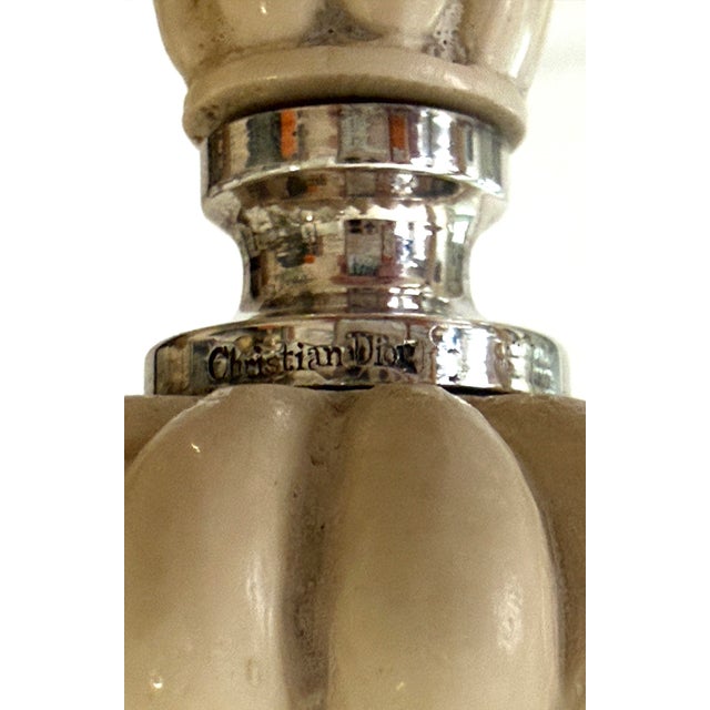 Metal Dior Silverplate Candleholders For Sale - Image 7 of 12