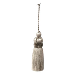 Key Tassel in Silver Color With Velvet Detail For Sale