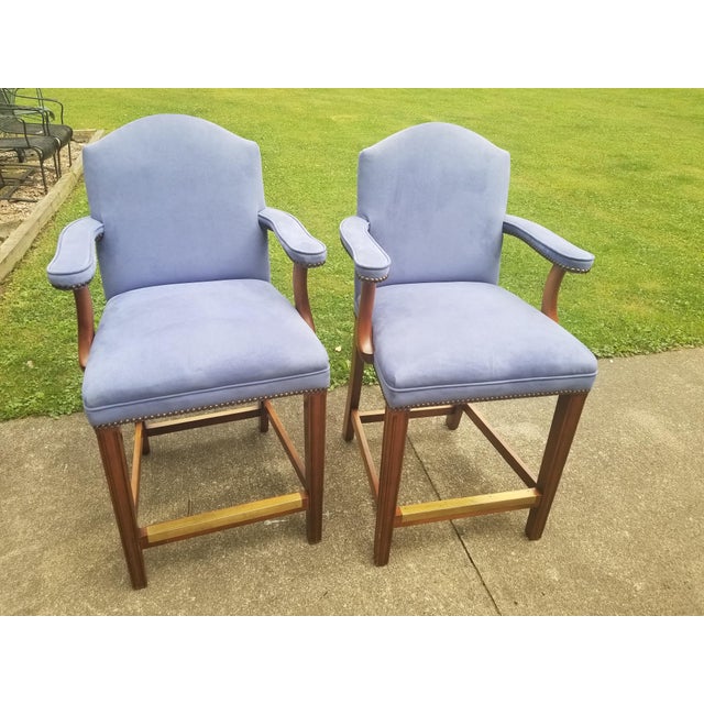 French Victorian Dining Bar Stools a Pair Chairish