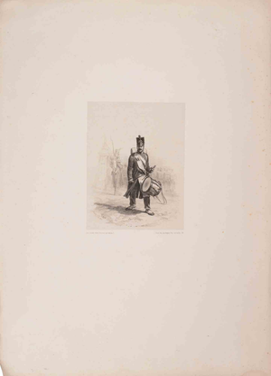 Auguste Raffet, Tambour du 1er Régiment de la Légion\., Lithograph, 1830s
