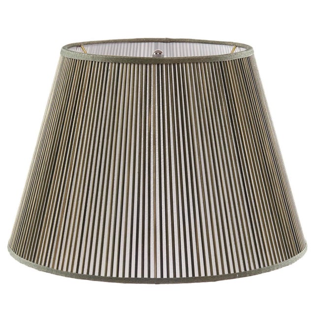 American Empire Stick Shade in Washed Green, 16" For Sale - Image 3 of 3