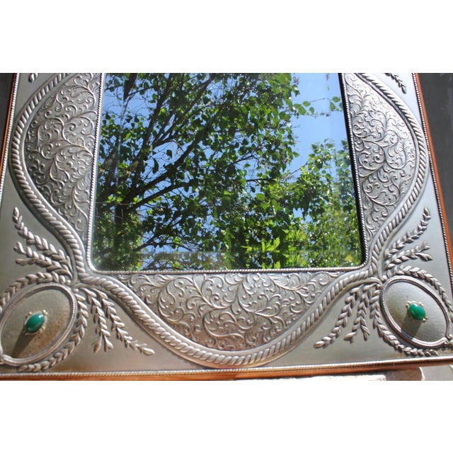 Italian Sterling Silver Table Top Mirror by Castellani For Sale - Image 12 of 18