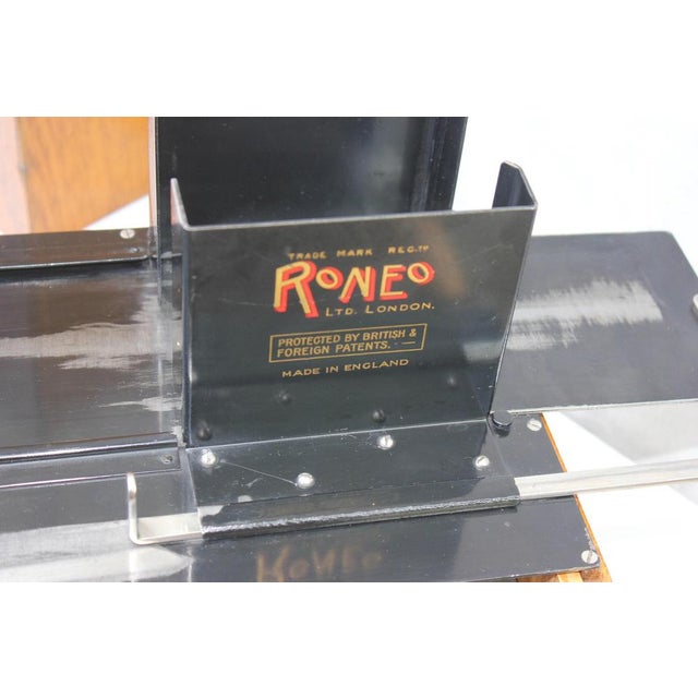 Wood Vintage Addressing Machine from Roneo For Sale - Image 7 of 11