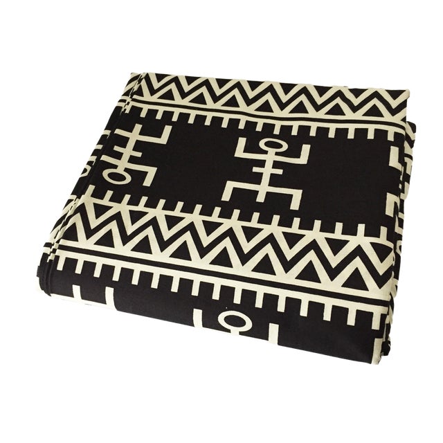 African Black White Kente Cloth Cotton Fabric 12 Yards Chairish
