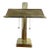 Modern Brass and Lucite Bankers Lamp For Sale