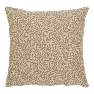 Lily Leaves Cushion With Feather Filler - 33x33cm (13"x13") For Sale