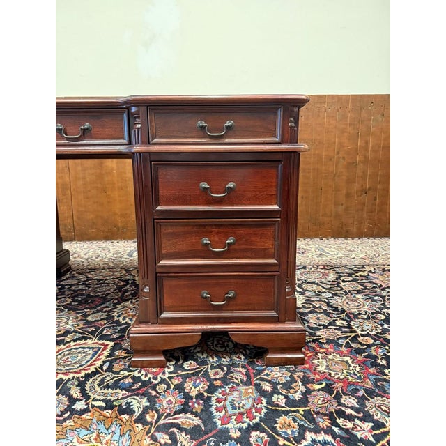 English Desk in Mahogany For Sale - Image 11 of 18