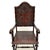 Wood Antique Portuguese Embossed Leather and Walnut Dining Chairs, 1880, Set of 6 For Sale - Image 7 of 11