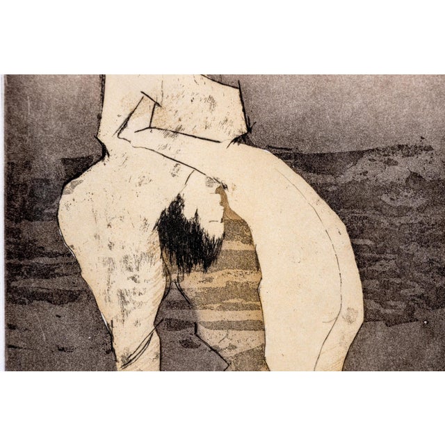 Rare Signed 1973 Dorothea Tanning Surrealist Etching en Chair Et en Or, Limited Edition Abstract Nude Modernist Wall Art For Sale - Image 4 of 14