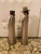 Vintage Hand Painted Ceramic Statues - Set of 2 For Sale - Image 4 of 9