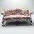 Textile Vintage Floral Humpback Sofa With Carved Claw-and-Ball Feet For Sale - Image 7 of 8