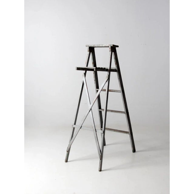 Wood Vintage Wooden Painter's Ladder For Sale - Image 7 of 11