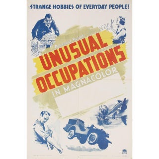 Occupations 1941 U.S. One Sheet Film Poster For Sale