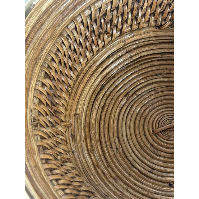 Brown Bamboo and Brass Bowl, Italy, 1960s For Sale - Image 8 of 17
