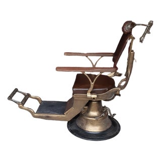 French Barbers Chair by Corno, 1900 For Sale
