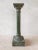 Italian Scaglioga Pedestal in Green Faux Marble For Sale - Image 10 of 12