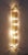 Brass 21st Century Maestoso Murano Triedri Glass Rod Sconce by Fabio LTD For Sale - Image 8 of 10