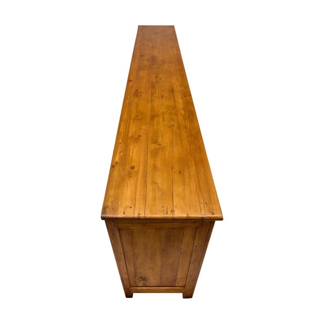 Brown Louis Philippe French Antique Buffet, Solid Wood, Circa 1880 For Sale - Image 8 of 9