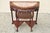 Vintage Oriental Chinese Carved Hardwood Demilune Marble Top Console Hall Table. Item features a half round demilune top...