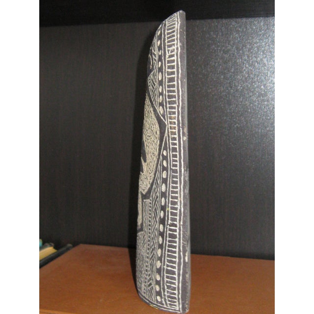 1990s 1990s Hopi Native American Etched/Painted Stone, Artist Beem For Sale - Image 5 of 10