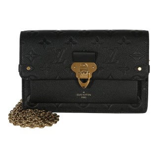 Black Monogram Empreinte Vavin Chain Wallet For Sale