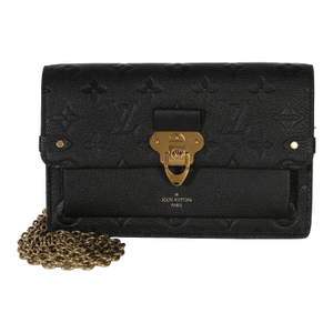 Black Monogram Empreinte Vavin Chain Wallet