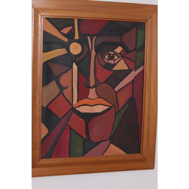 Face, 1960s, Oil on Canvas, Framed For Sale - Image 18 of 18