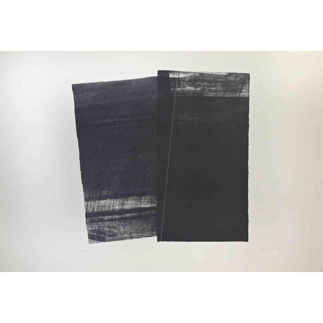 Farandole is a contemporary artwork realized by Hans Hartung in 1970. Lithograph. Hand signed and numbered in pencil,...
