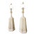 1970s Organic Modern Table Lamps in Stoneware & Brass - a Pair For Sale
