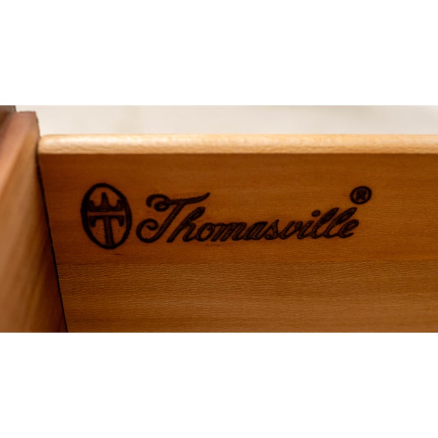 1980s Thomasville 2 Door Cherry Bedroom Armoire For Sale - Image 18 of 18