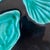Vintage French Majolica Oyster Plates attributed to Elchinger, 1960s, Set of 6 For Sale - Image 9 of 12