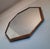 Octagonal Brass Wall Mirror, 1970s For Sale - Image 4 of 10