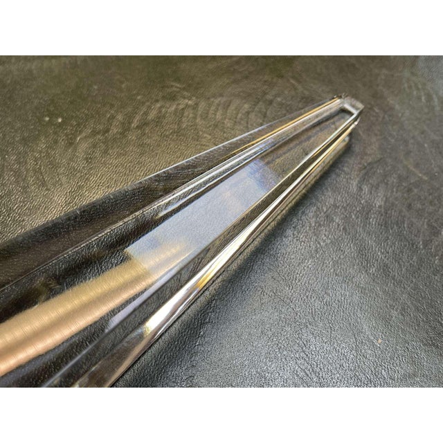 Glass 20th Century Crystal Obelisk from Baccarat For Sale - Image 7 of 13