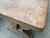 1950s French Vintage Solid Oak Monastery Table For Sale - Image 5 of 12