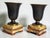 Pair of metal vases on marble bases / Art Deco Height 22.5 cm Width 11.7 cm Depth 11.7 cm Total weight approximately 4.2...