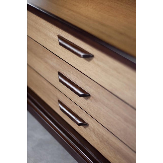 Mid-Century Danish Modern Wood Sideboard with Drawers, 1970s For Sale - Image 14 of 18