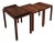 Set of Three Brazilian Rosewood Nesting Tables with Removable Tray & Brass Sabots, 1960s For Sale