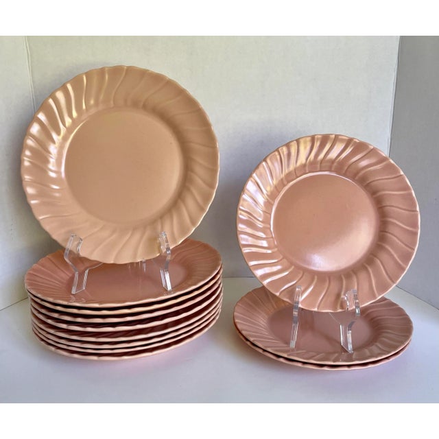 44 Pieces - 1940's Pink Franciscan Coronado Dinnerware and Serving Set For Sale In Los Angeles - Image 6 of 13