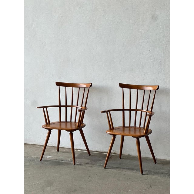 Wood Altheim Armchairs by Franz Schuster, 1950s, Set of 2 For Sale - Image 7 of 12
