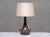 Black Large Sculptural Ceramic Table Lamp from Niels Preben Larsen, Denmark, 1970s For Sale - Image 8 of 13