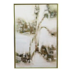 Vintage Mid Century Abstract Oil Painting