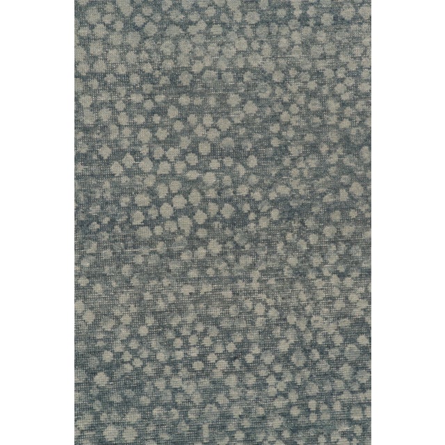 Contemporary Rug & Kilim’s Oversized Spot Rug in Dusty Blue, 14x20 For Sale - Image 3 of 8