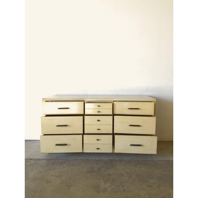 Mid Century Modern 9 Drawer Dresser With White Finish Chairish